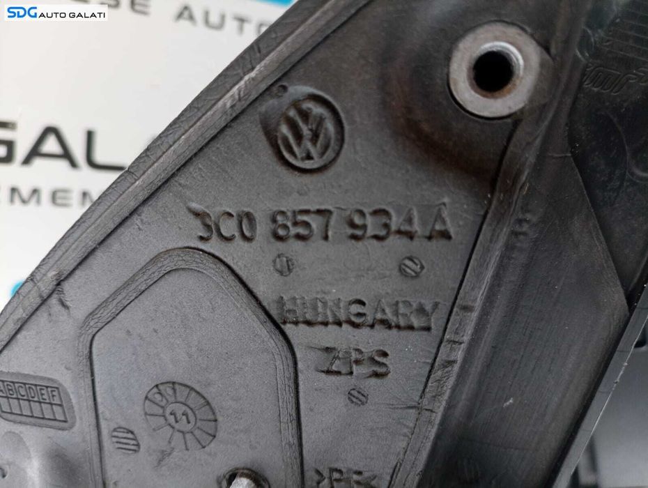 Oglinda Dreapta Electrica cu Lumina Ambientală și Semnalizare Volkswagen Passat B7 2010 - 2015 Cod 3C0857934A [M3833]