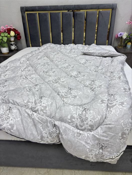 Одеяло стёганое, сатин, мягкое и тёплое