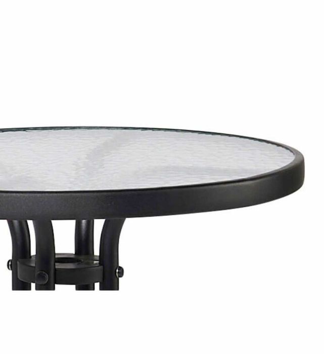 MASA rotunda din metal cu blat de sticla securizată NOUA - 150 Lei
