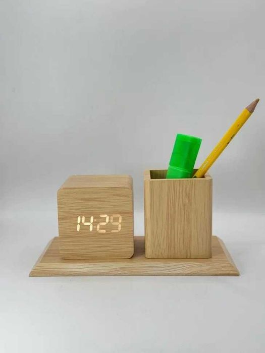 Часы органайзер из дерева