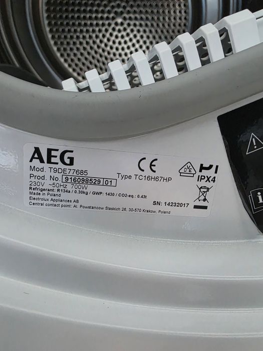 Сушилня с термопомпа AEG 9000 Series