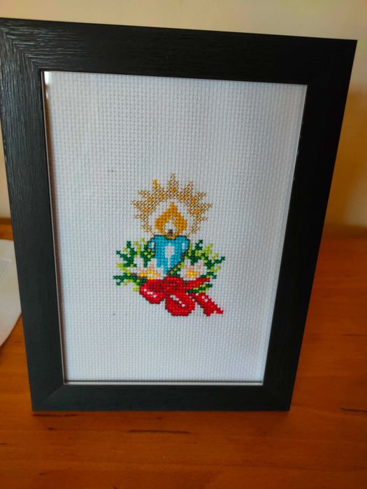 Бродиран мотив в рамка