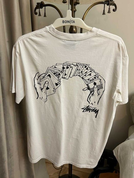 Tricou Stüssy original alb, mărimea M – Nou, fără etichetă