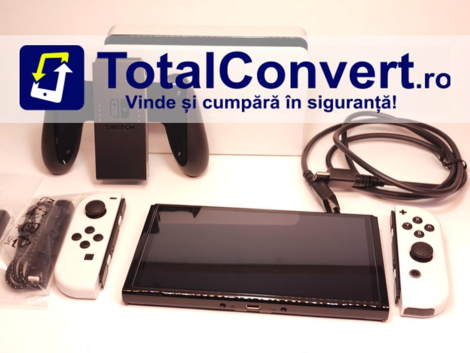 Nintendo Switch OLED black full box, Garantie 24 luni | #D90063