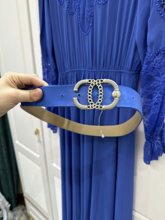 платье электро синее