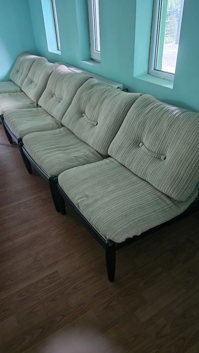 Vand scaune fotolii cadru din lemn masiv set 6 bucatii