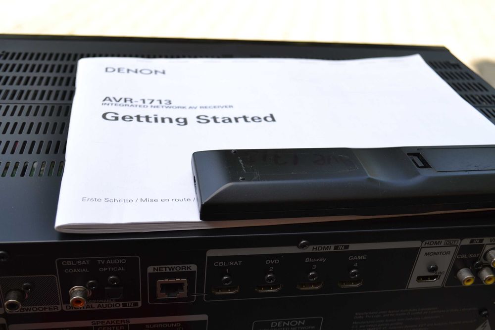 Amplificator Denon AVR 1713 cu HDMi Network  telecomanda originala si prospect