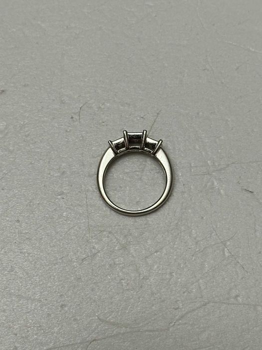 INEL PLATINA 950 + 12 Diamante = 0.75CT - Princess - Art Deco -Vintage