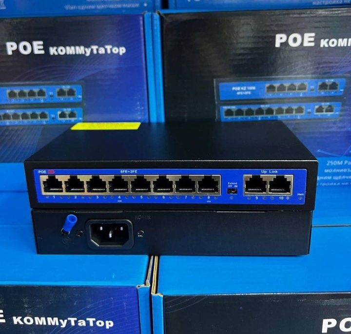 Пое коммутатор, регистратор, ip камера, коннектор, Зажим rj45