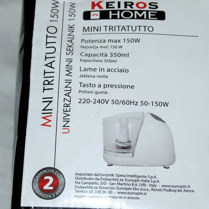 Masina tocat carne Keiros Home, utila si practica, Made in Italy, NOUA