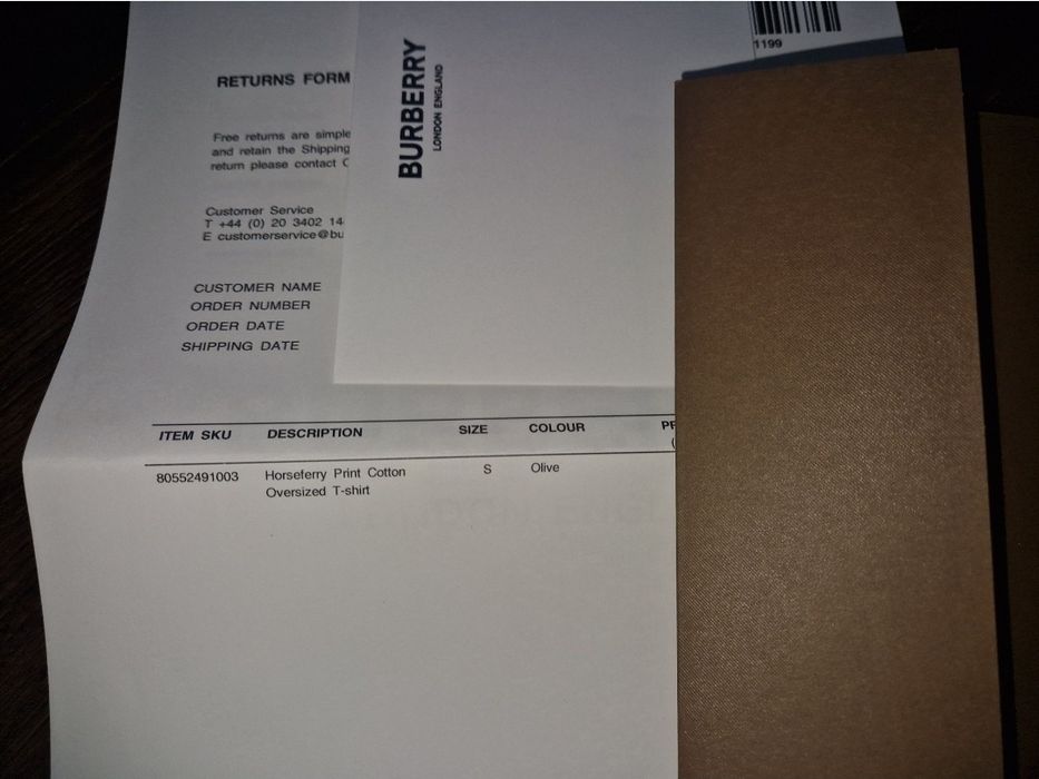 Мъжка тениска Burberry, размер S, oversize