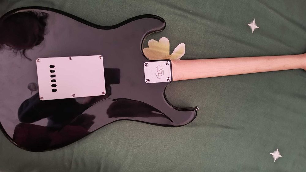SET chitara electrica Stratocaster negru SE1-SK