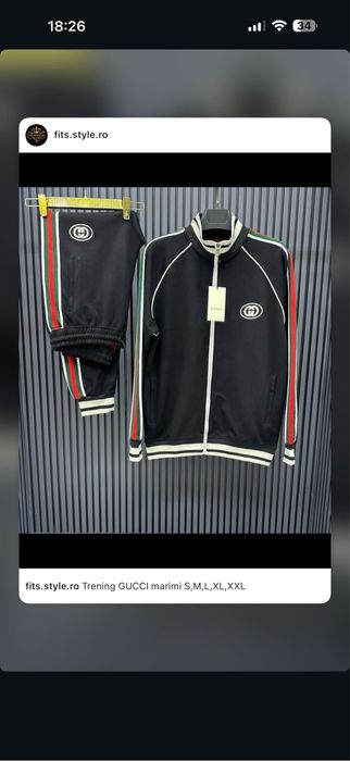 Trening Gucci BUMBAC