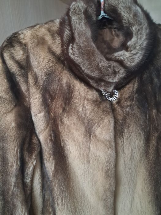 Шуба из стриженной норки