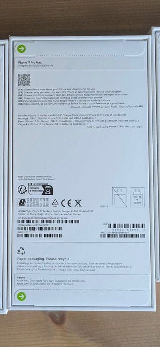 iPhone 17 pro 256GB Max Orange