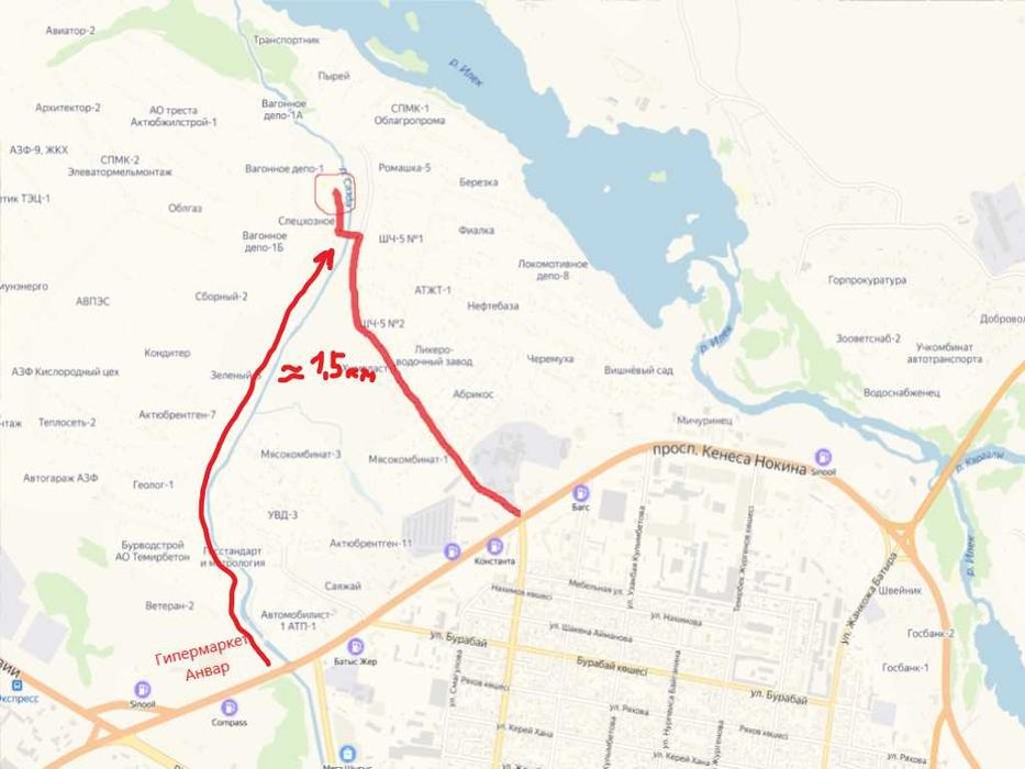 Продам дачу в черте города (район гипермаркет Анвар)