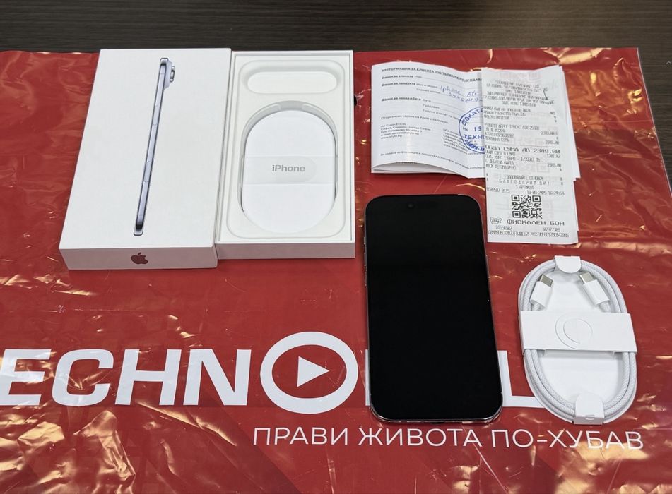 *** КАТО НОВ 256GB iPhone 17 Air 5G Гаранция Technopolis 2027г. Blue