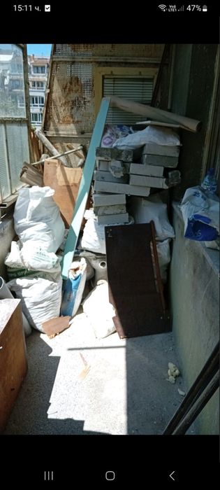 Извозване  строителни и битови отпадъци до депо
