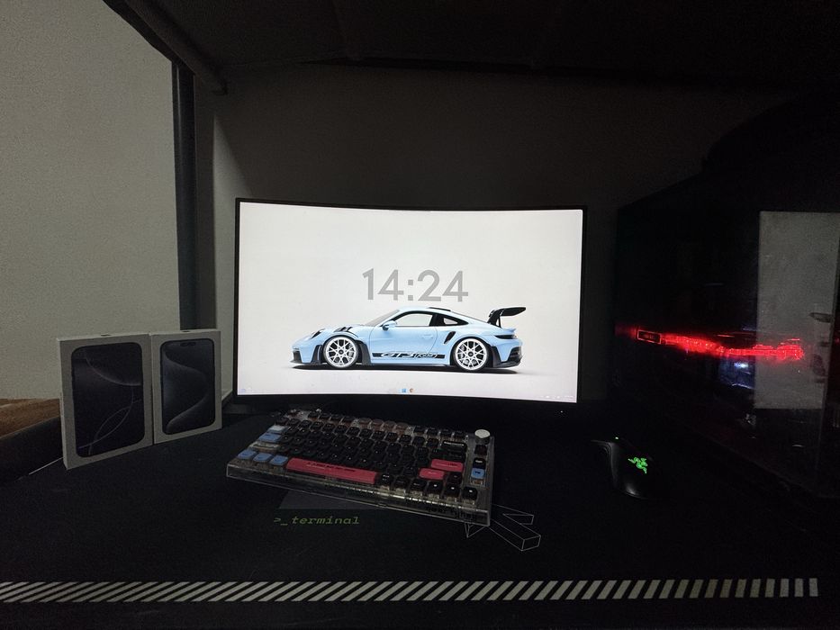 Vand pc gaming + monitor dell 144hz curbat 27 inch