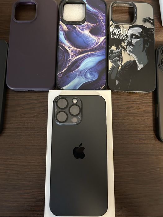 Schimb iPhone 16 Pro Max 256GB – full box - stare excelentă + huse