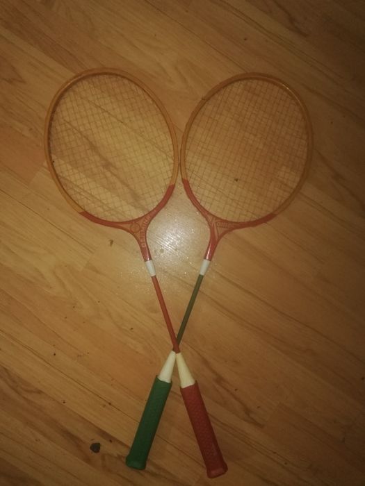 Винтидж, колекционерски, дървени  ракети за бадминтон Komet Germina,