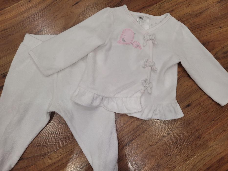 Бял комплект H&M, 4-6 месеца