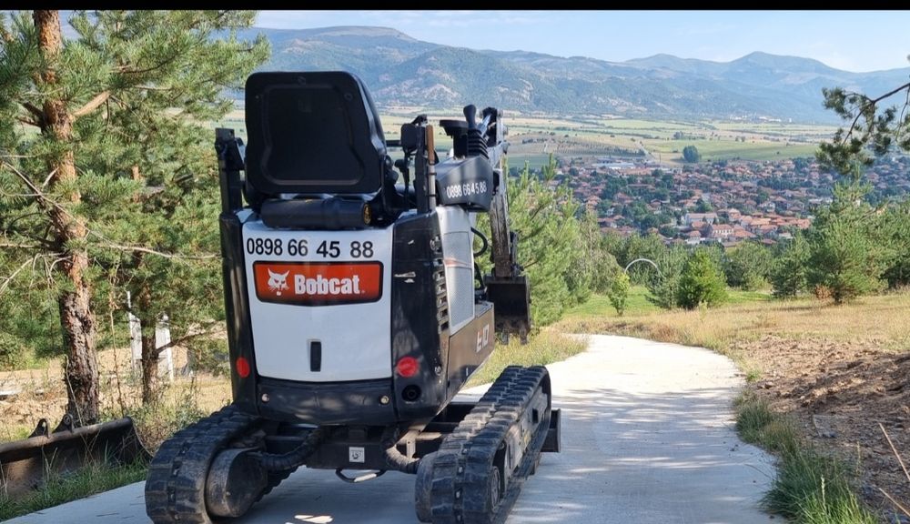 Услуги с мини багер Бобкат