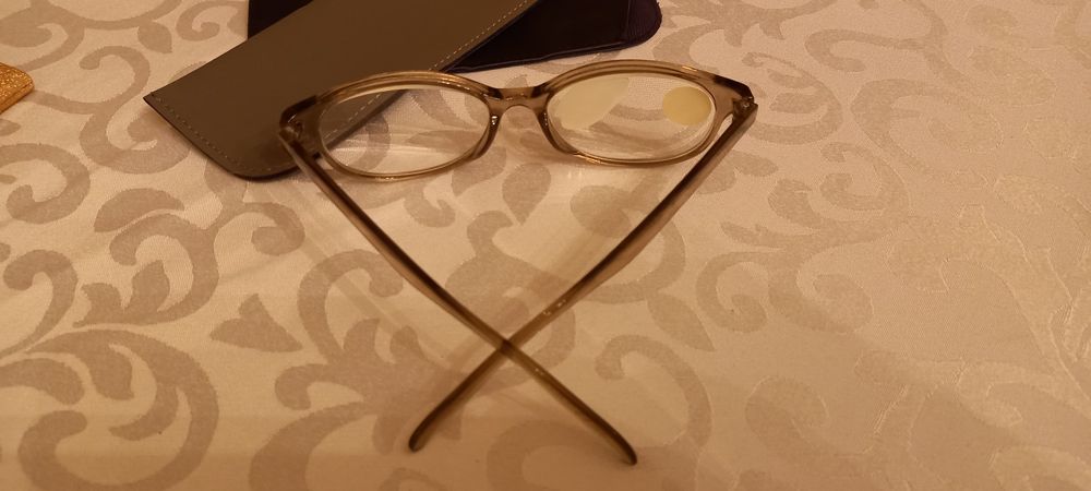 Нови немски очила за четене + 3,0 диоптъра, шарнир, кожен калъф