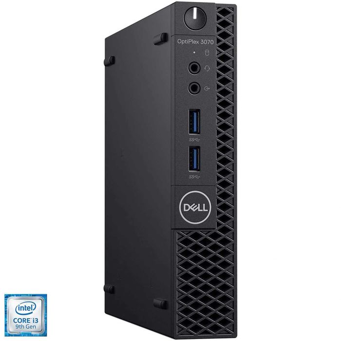 Sistem PC Dell 3070 MFF i3-9100T 4GB DDR4 128GB SSD Win10 Nou Sigilat