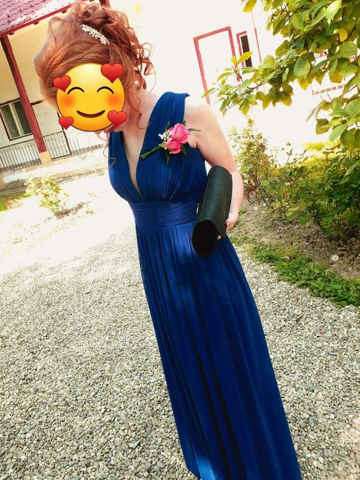 Rochie Albastră Elegantă