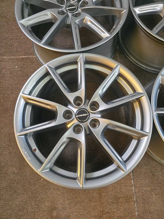 4 Jante Aliaj 5x112 18'' Borbet 2025 - Audi A3 A4 A5 A6 A7 Q3 Q5 / VW Golf Touran Caddy Sharan Tiguan Passat / Skoda Octavia Superb Kodiaq YETI CA NOU