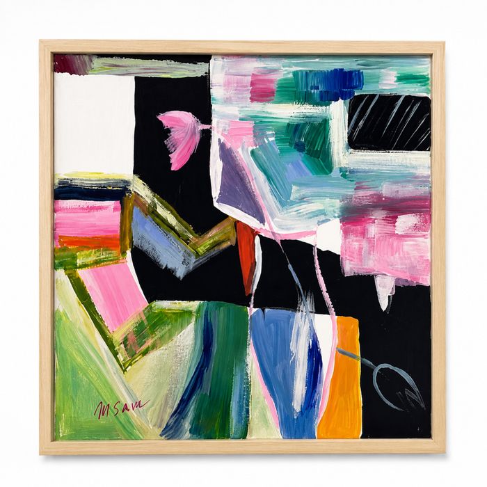 Tablou, abstract,40/40 cm panza pe sasiu de lemn