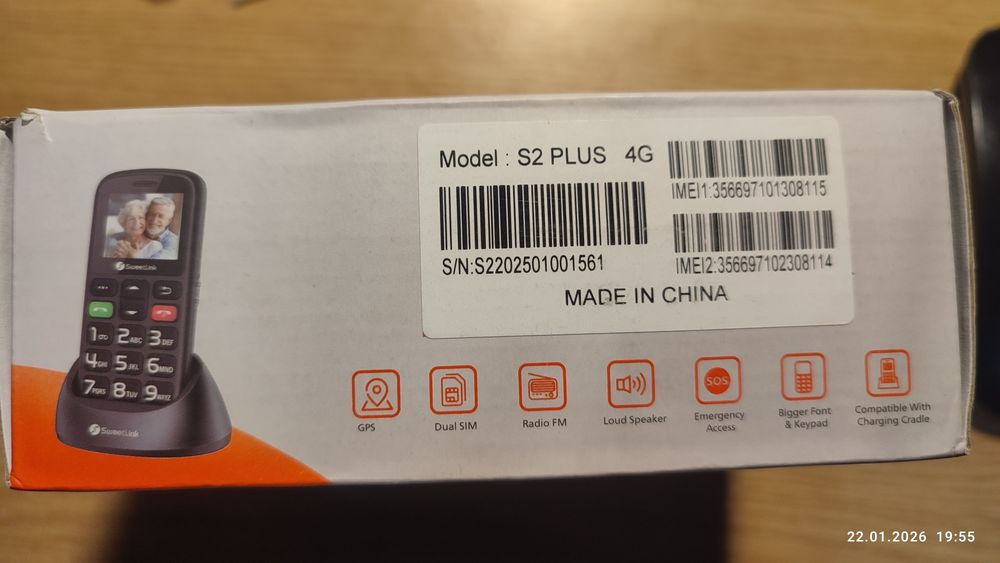 Telefon pt seniori, 4g, dual sim