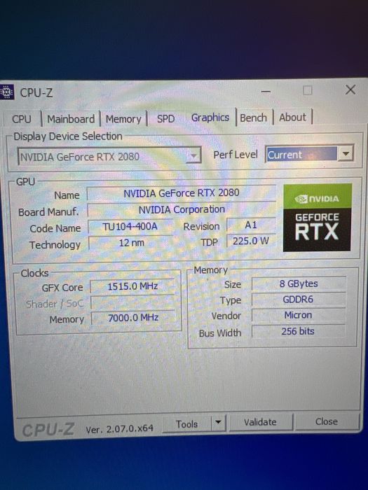 Продам видеокарту RTX2080