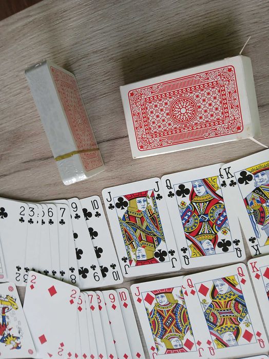 Стари карти за игра 2 тестета комплект за Бридж