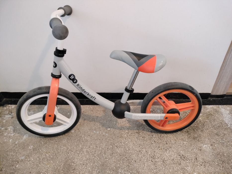 Bicicleta fara pedale Kinderkraft - 2Way Next, portocaliu, 12", pentru