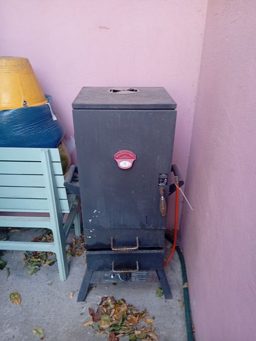 Afumătoare pe gaz și aschii