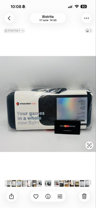 Consolă portabilă Steam Deck Oled 512GB