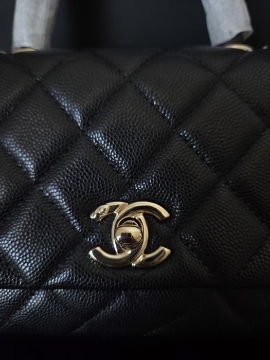 Chanel Mini Coco Handle Bag Gold Hardware