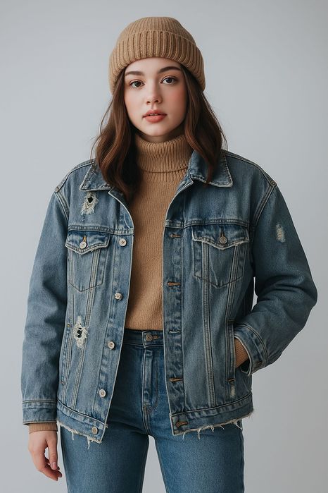 Дънково яке Zara – oversize