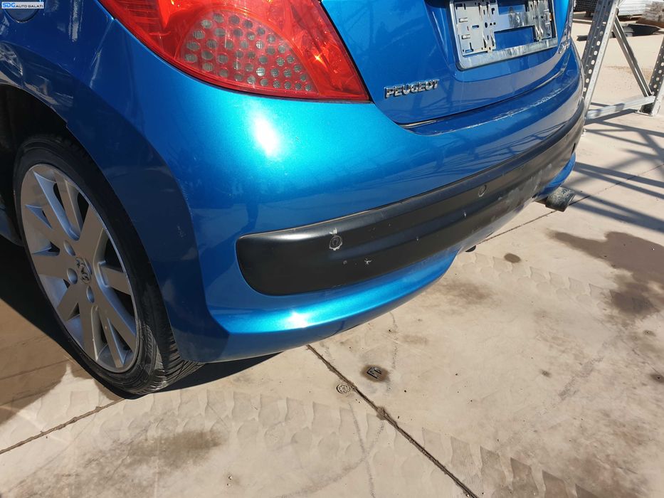 Bara Spoiler Spate cu Locas Senzori Parcare Peugeot 207 CC Cabrio 2006 - 2014 Culoare KMU Neysha Blue [K6572]