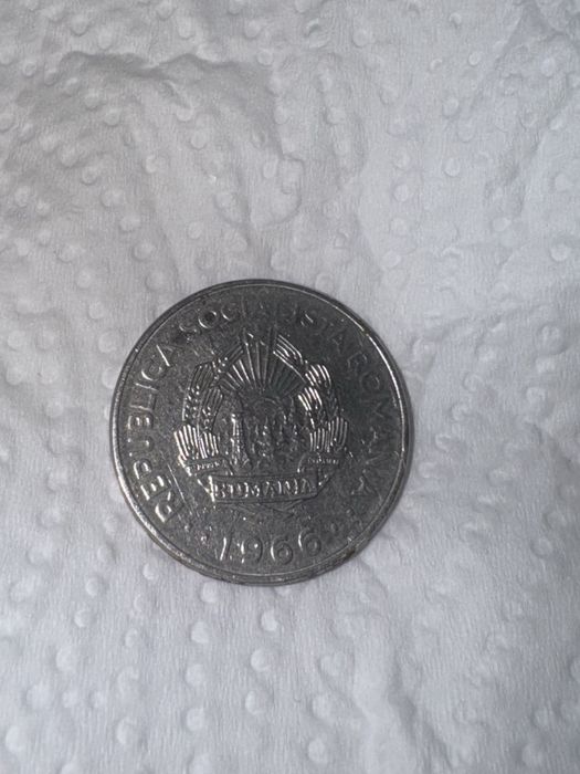 Monedă 1 leu anul 1966