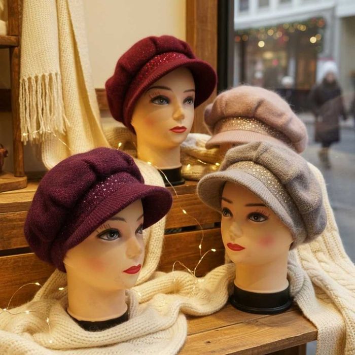 Летни и зимни дамски шапки, универсален размер