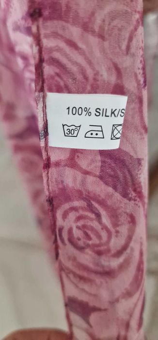 Ефирен шал, естествена коприна– Германия, Нов!