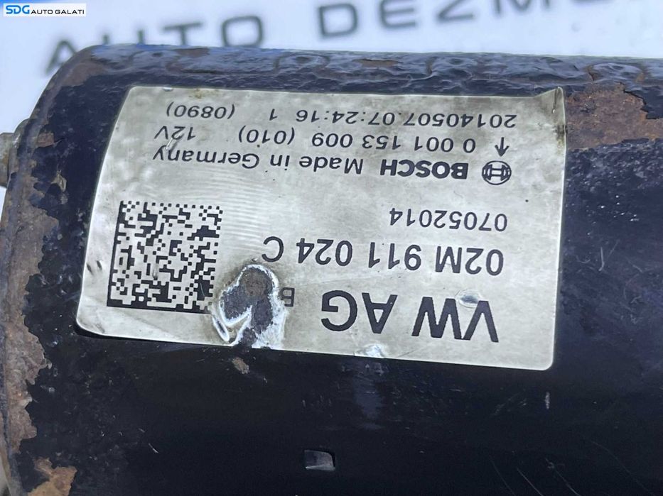 Electromotor cu 13 Dinti Audi A3 8V 2.0 TDI DCYA CRUA DBGA DEJA CRLB CRLC CRBC CRBD CRFA CRFC CUNA DFGA DGCA 2008 - 2013 Cod 02M911024C 0001153009 0001153010 [B3611]