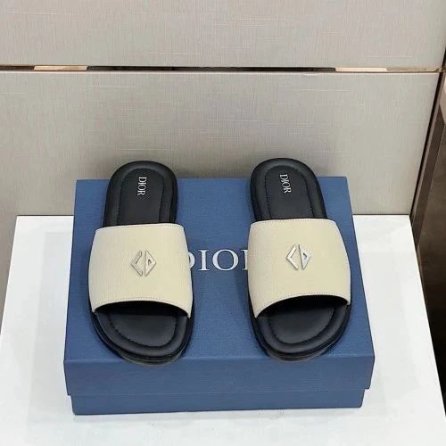 CD Slide Beige/White