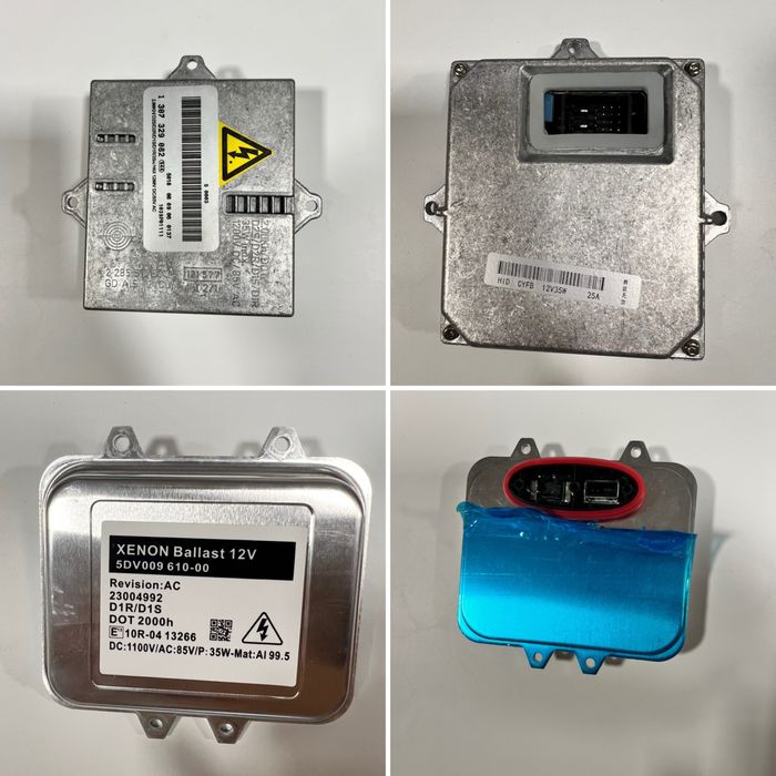 различни модели баласти за заводски ксенон