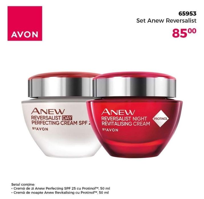 Set creme  antirid Anew de zi sau de noapte 35+