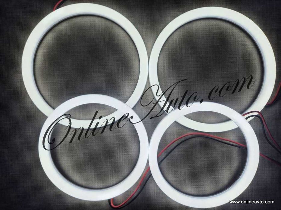 Бели Cotton LED Angel Eyes-Ангелски очи BMW E90/E91/E92 Xenon White