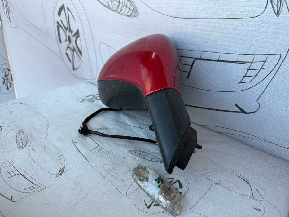 Oglindă Retrovizoare Dreapta 4x5 Pini Peugeot 207 Hatchback 8149ZH / [2006-2013] / (5B3)